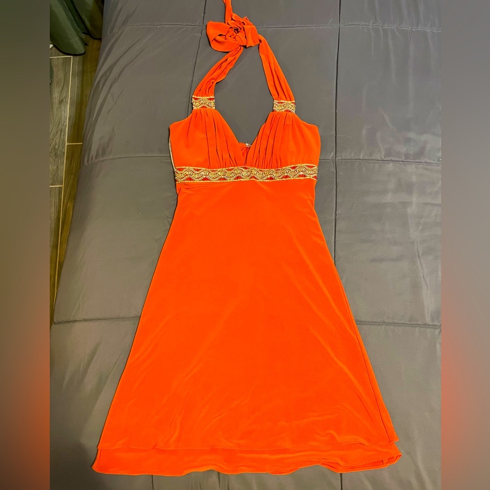 Morgan & Co.- Orange Dress